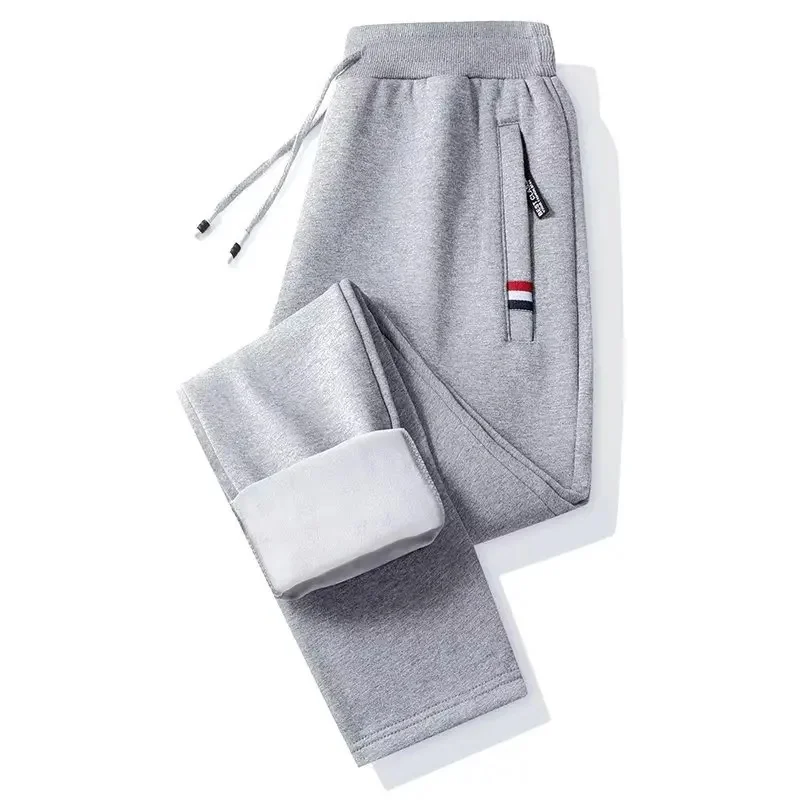 Straight-red label zipper-light gray [Velvet]]