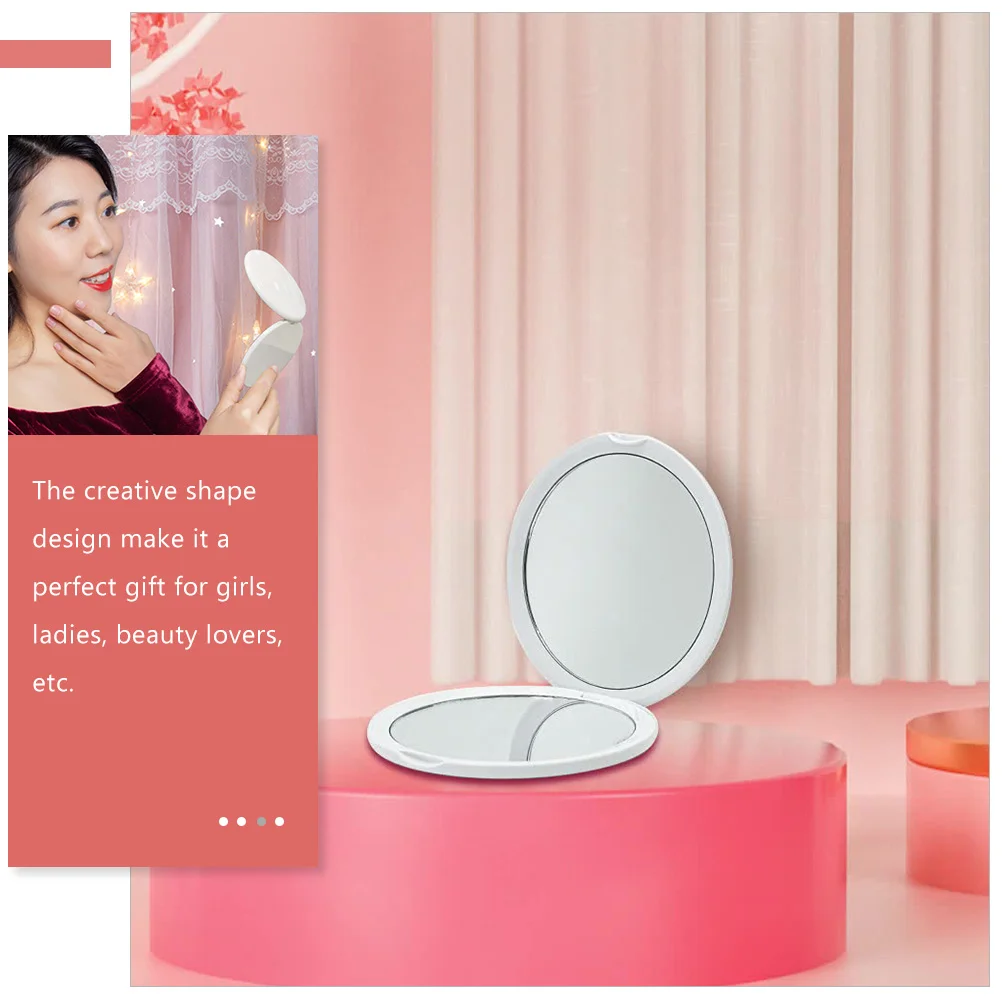 10 Pcs Handheld Mirror Travel Makeup Mirror Folding Small Vanity Portable For Square Glasses