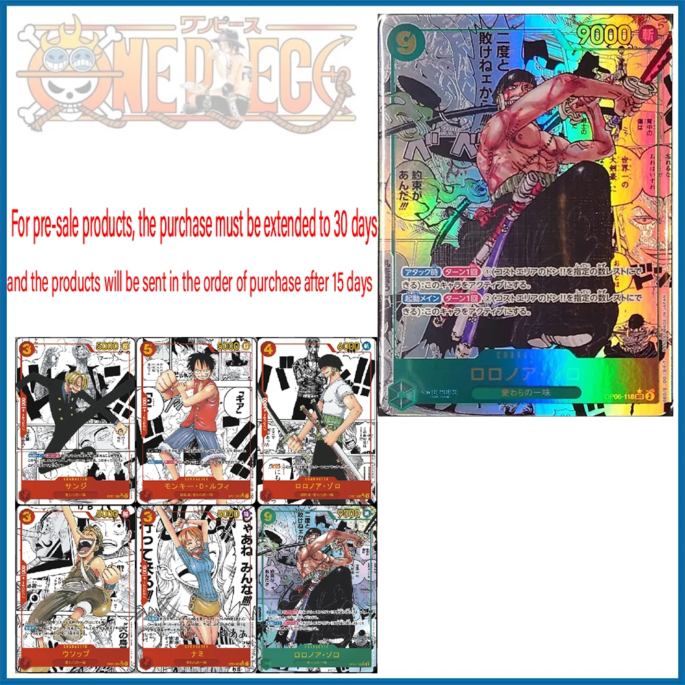 

6PC/Set Anime One Piece DIY ACG Roronoa Zoro Nami Luffy Collectible Card Boy Battle Game Toys Christmas Birthday Present