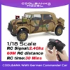 COOLBANK WWII German Commander Car Military Car Truck Vehicle 1/18 Scale 2.4 Ghz Remote Control Car Toys For Adults Boys Gifts 1