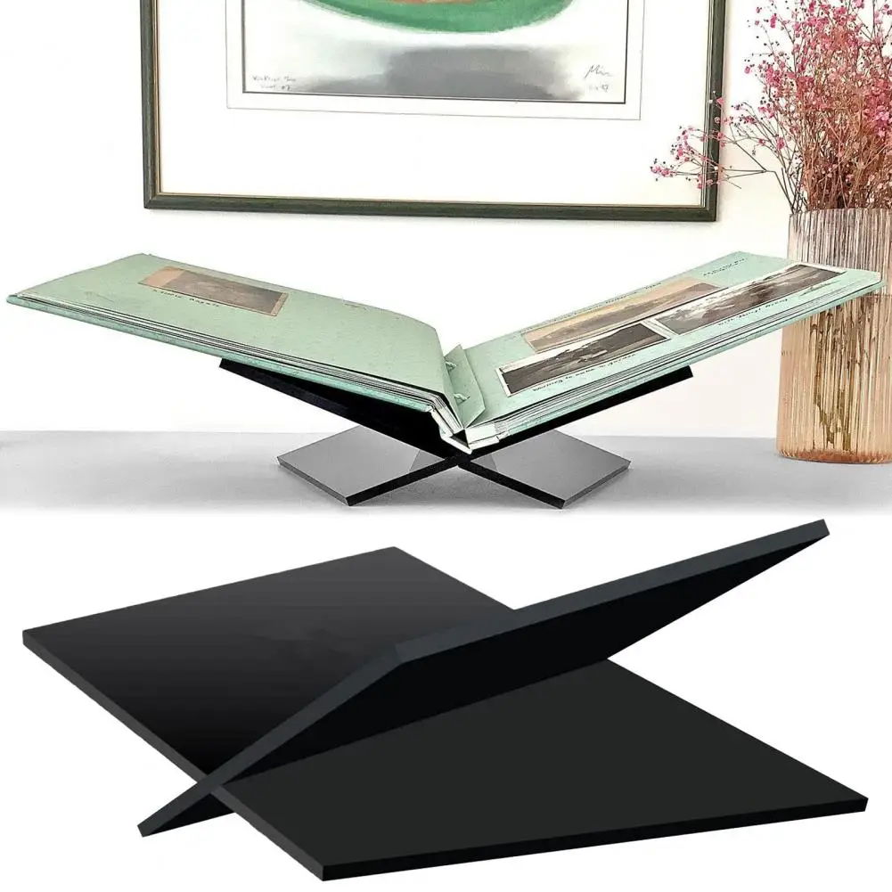 Open Large Acrylic Book Display Stand, Cookbook Art Book Holder, Bible  Guest Book, Coffee Table Stand for Reading - AliExpress