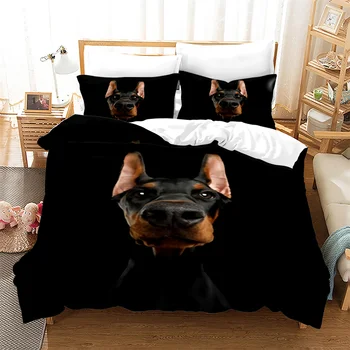 Dog Printed Duvet Cover Set 1