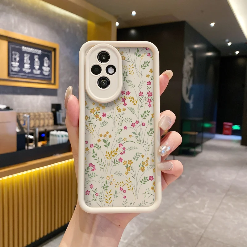 Elegant Floral Soft Silicone Shockproof Phone Case