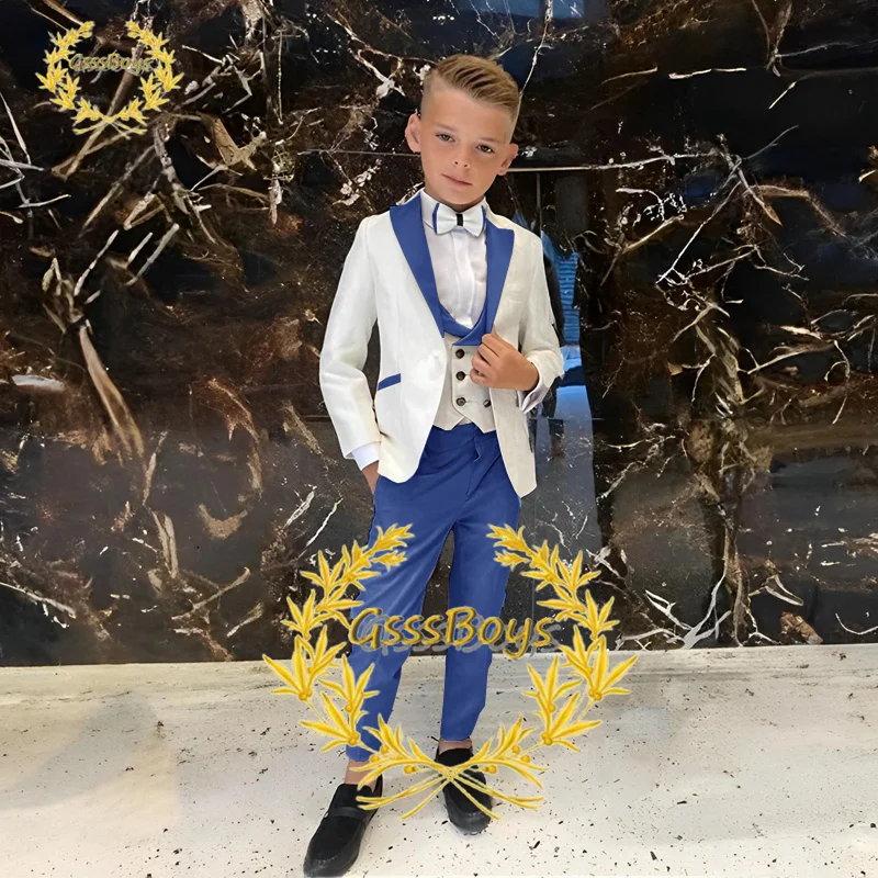 Boys Black 3 Piece Evening Bow Tie Suit