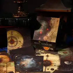 Journamm 20pcs/pack Magic Planet Vintage Materials Paper Light Paper Art Collage Stationery DIY Scrapbooking Planner Decor Paper