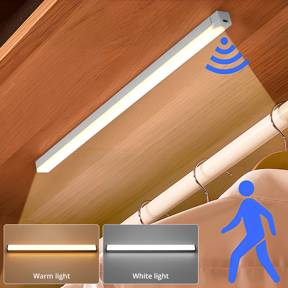 Wireless Rechargeable LED Motion Sensor Night Light with Magnetic Mounting