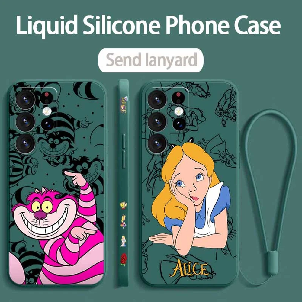 Alice in Wonderland Liquid Left Rope Phone Case