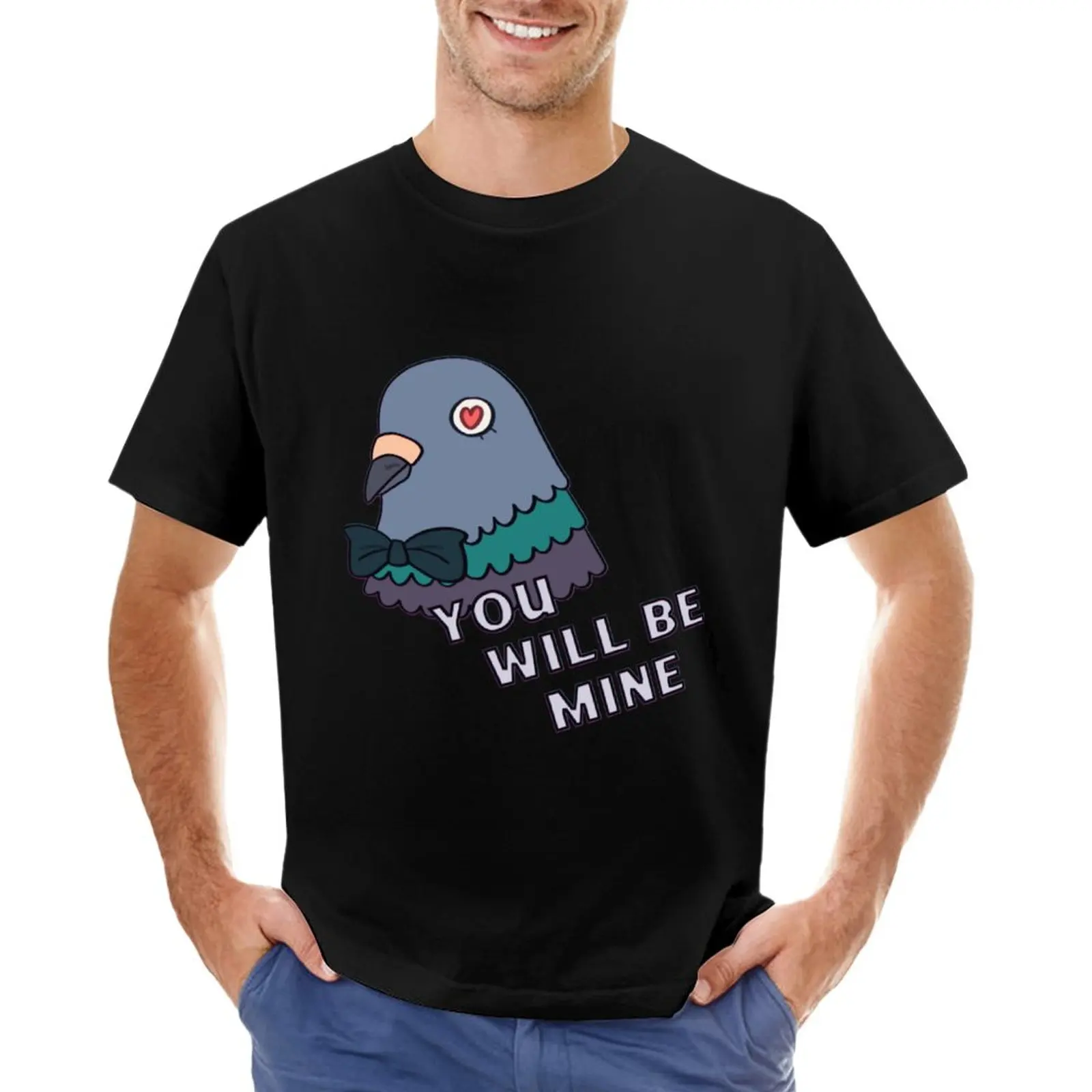 

perry the pigeon T-Shirt boys whites quick drying Men's t-shirt