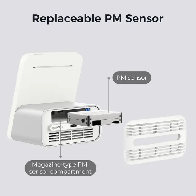 Qingping Air Quality Monitor 2nd 4'' Touch Screen Temperature Humidity Sensor TVOC CO2 PM2.5 Detector Smart Home For Mijia App 4