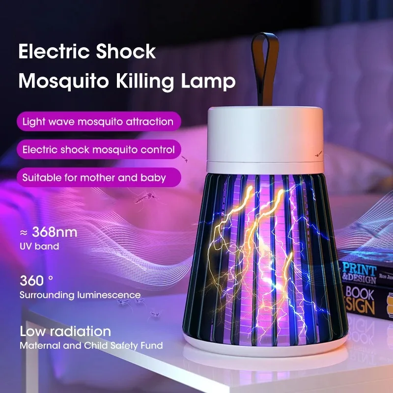 Mosquito Killer Lamp Mosquito Lamp Mosquito Killer Lamp Electric Shock Insect Trap USB Fly Trap Zapper Insect Killer Repellent Anti Mosquito Bedroom