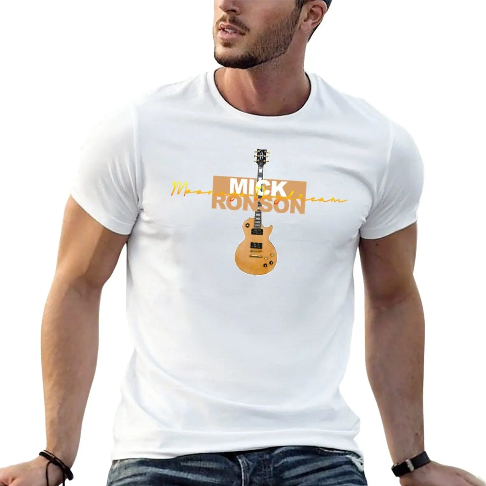 New Mick Ronson Moonage Daydream T-Shirt Magliette Personalizzate Magliette Vuote Magliette Nere Magliette Grafiche Da Uomo