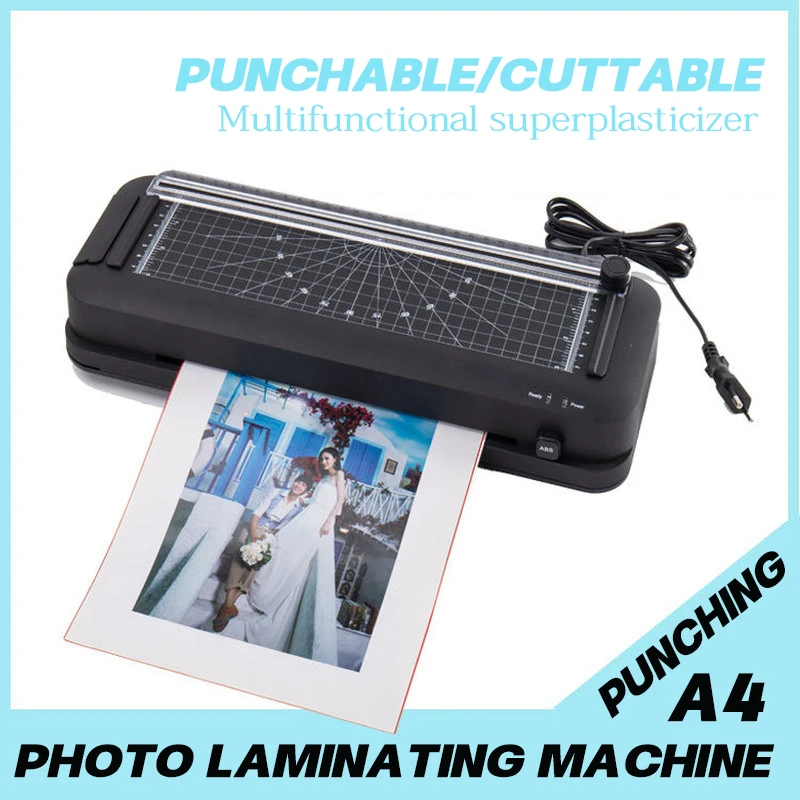 A4 Photo Laminating Machine Multi functional Laminating And Cutting