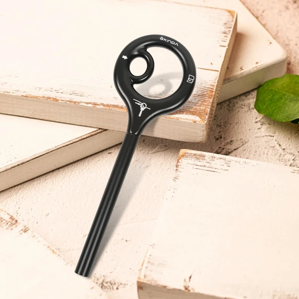 9-Shape Rigging Descender Aluminum Alloy Rigging Plate Rock Climbing Cable Descent Device for Rock Climbing Belaying