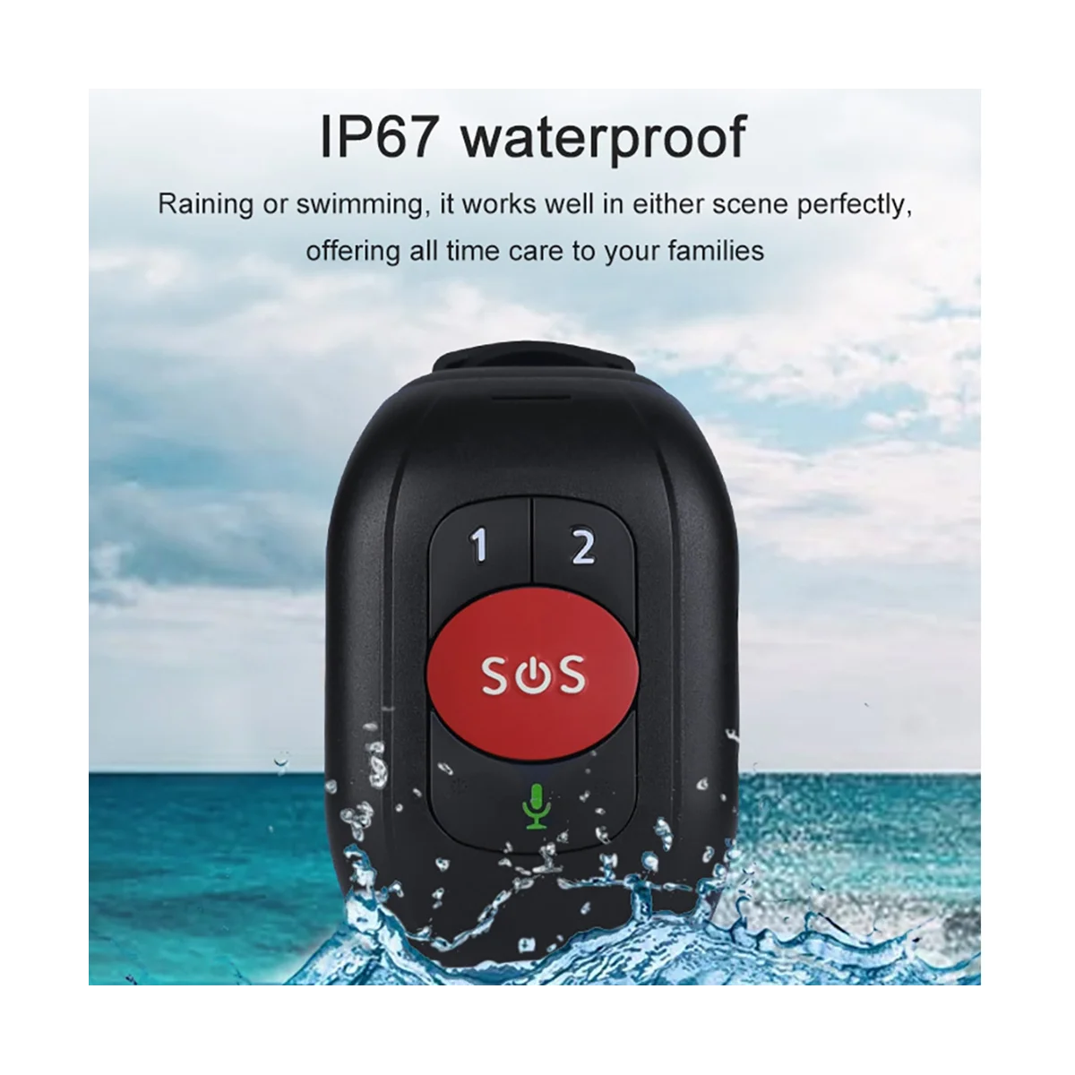 Elderly 4G SOS Watch GPS Tracking Wristband Bracelet Emergency Alarm Heart Rate Blood Pressure Monitor