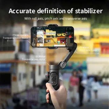 AOCHUAN 3-Axis Handheld Gimbal Stabilizer SmartXE for Smartphone for iPhone Android AI Face Tracking TikTok Vlog 2