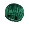 Elastic Band Hair Care Bonnets for Women Solid Color Satin Sleeping Night Caps Femme Hair Cover Beanies Shower Hats Accessories 6