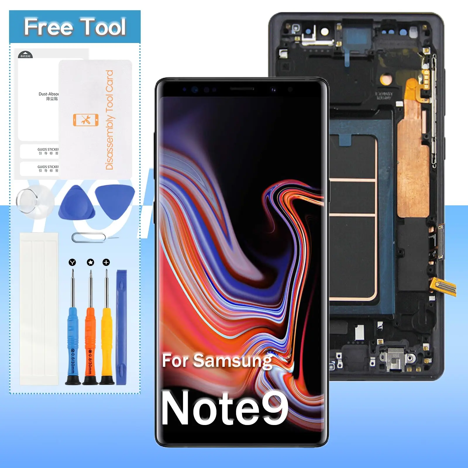 

Для оригинального Samsung Galaxy Note 9 SM-N960 SM-N960F LCD запасные части дисплей цифровой сенсорный экран в сборе