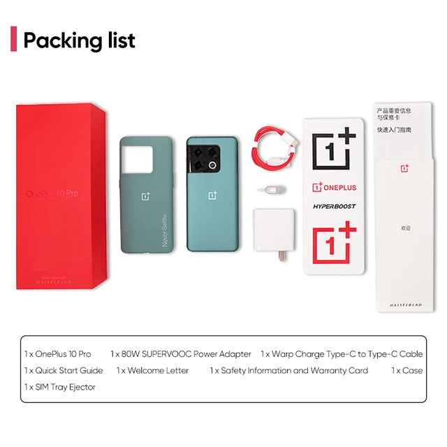 OnePlus 10 Pro 10Pro 5G Smartphone Global Rom Snapdragon 8 Gen 1 6.7 ...