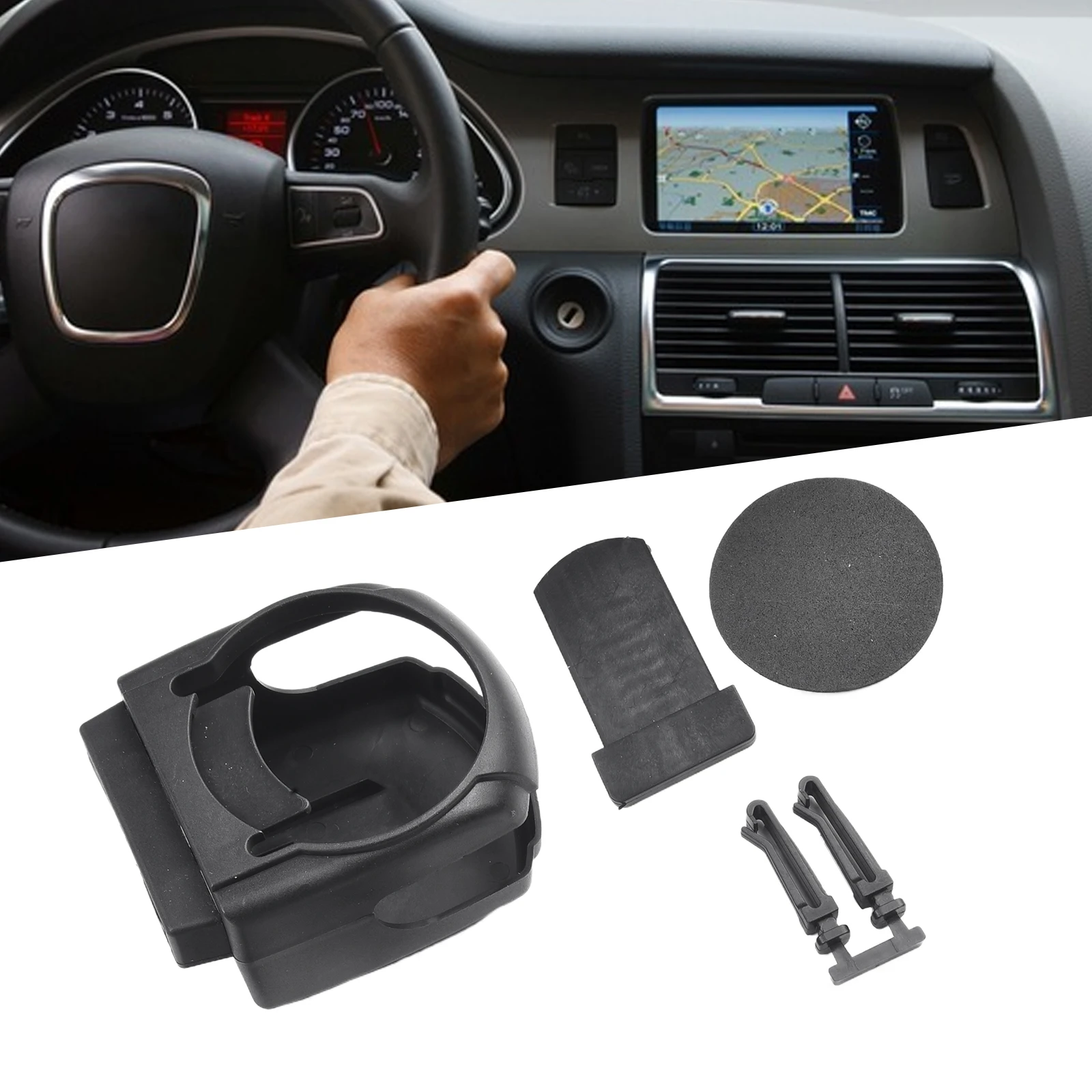 

Black Car Cup Holder Interior Organizer Auto Black Water Bottle Car Interior Decoration Cup Holder Accesorios Para Auto