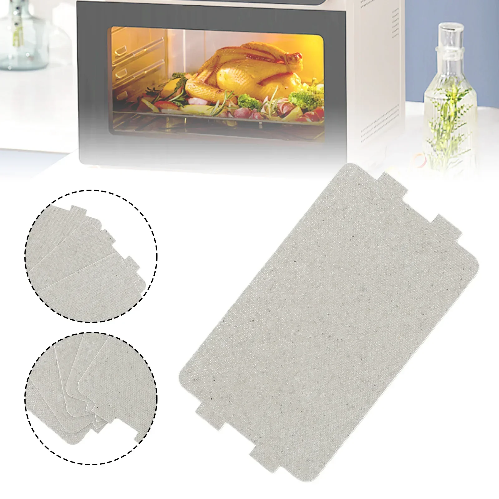 5Pcs Universal Microwave Oven Mica Gasket Wave Guide Waveguide Cover Sheet Plates for Electric Hair-Dryer/Toaster/Microwave Oven