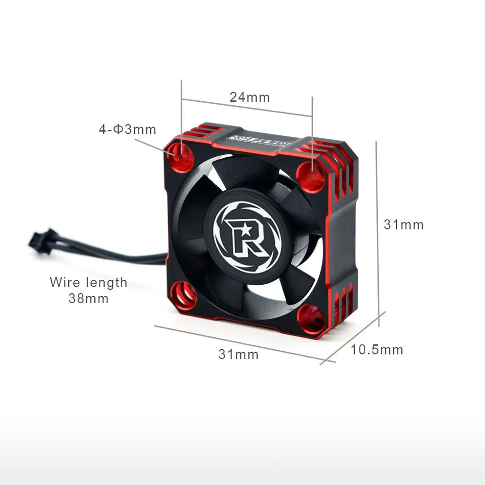 2PCS Rakete RC 25mm 30mm 35mm 40mm 50mm Wärmeableitung Lüfter Graphit fan Abdeckung Für Bürstenlosen Motor ESC RC Auto Teil – Detail 8