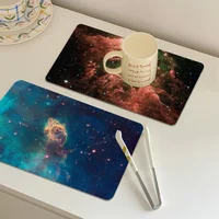 Galaxy Space Stars New Super Absorbent Coffee Dish Kitchen Absorbent Draining Mat Drying Mat Quick Dry Bathroom Placemat 2