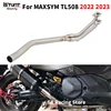 Slip On For MAXSYM TL508 TL 508 2022 2023 Motorcycle Exhaust Escape Moto Full Systems Modified Front Link Pipe Original Muffler