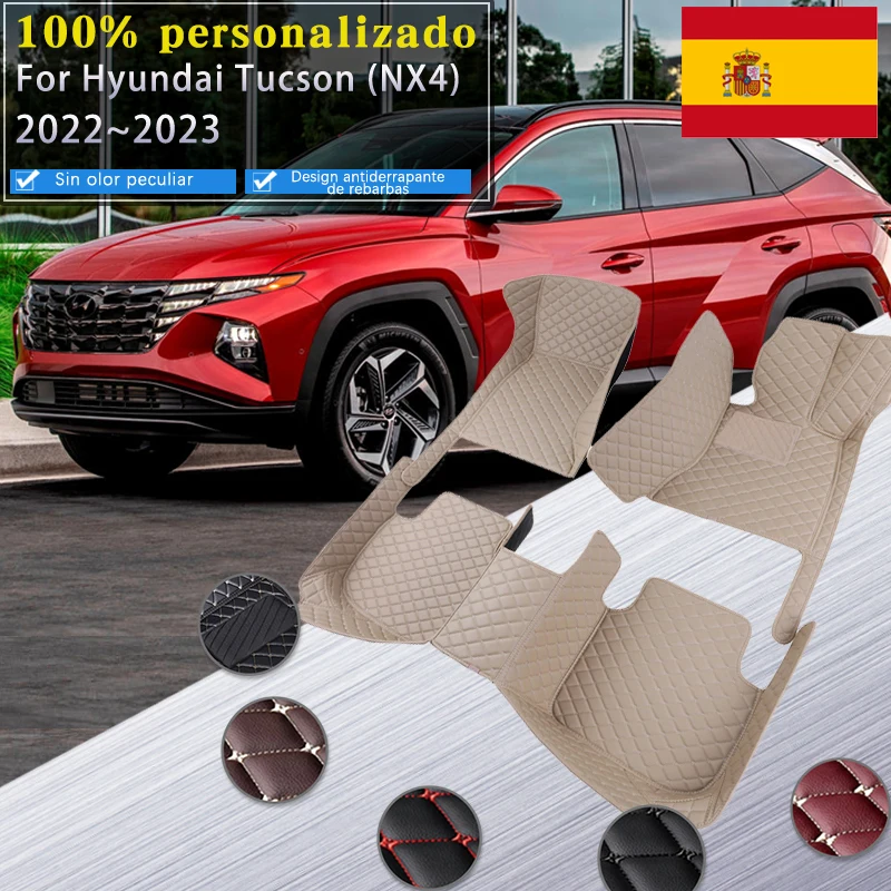 IlTappetoAuto Alfombrillas De Goma Para Hyundai Tucson (2021+): Pack Completo Incluido Maletero, Antideslizante Y Plegable