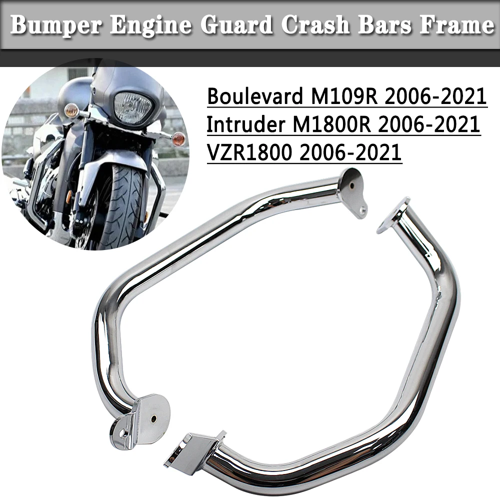 

Motorcycle Highway Bumper Engine Guard Crash Bars For Suzuki Boulevard M109R Intruder M1800R VZR1800 2006-2021 2018 2019 2020