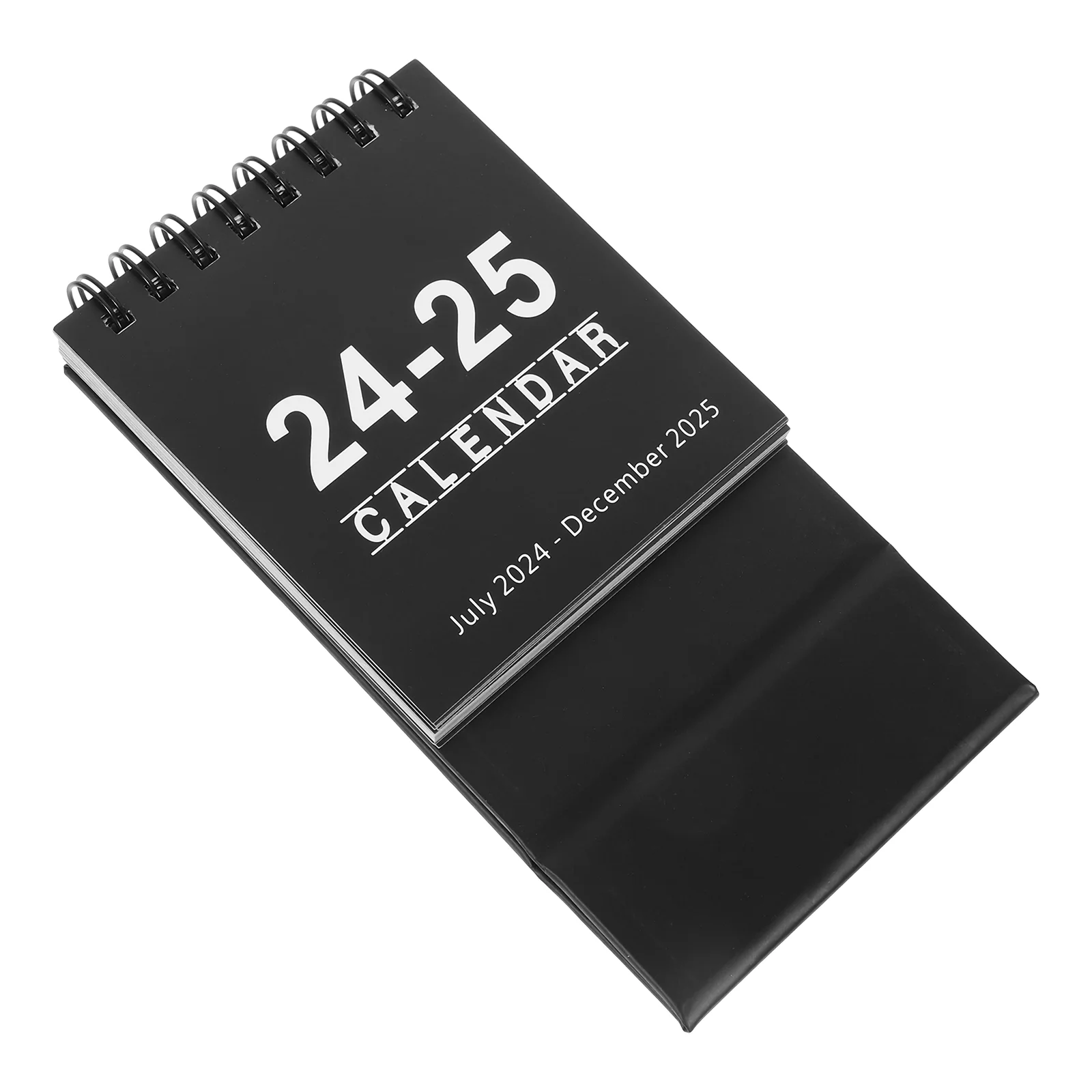 

Mini Desk Calendar for Table Trinkets Black Desktop 2024-2025 Paper Small Decorative