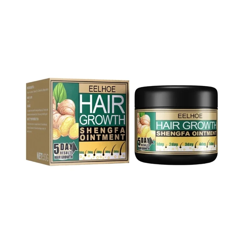 Description Picture 2 of itemSdatter EELHOE Ginger Oil Vitamin E Oil Hair Growth Cream Moisturizing Care Essence Hair Scalp Loss Massage Hair Conditioners