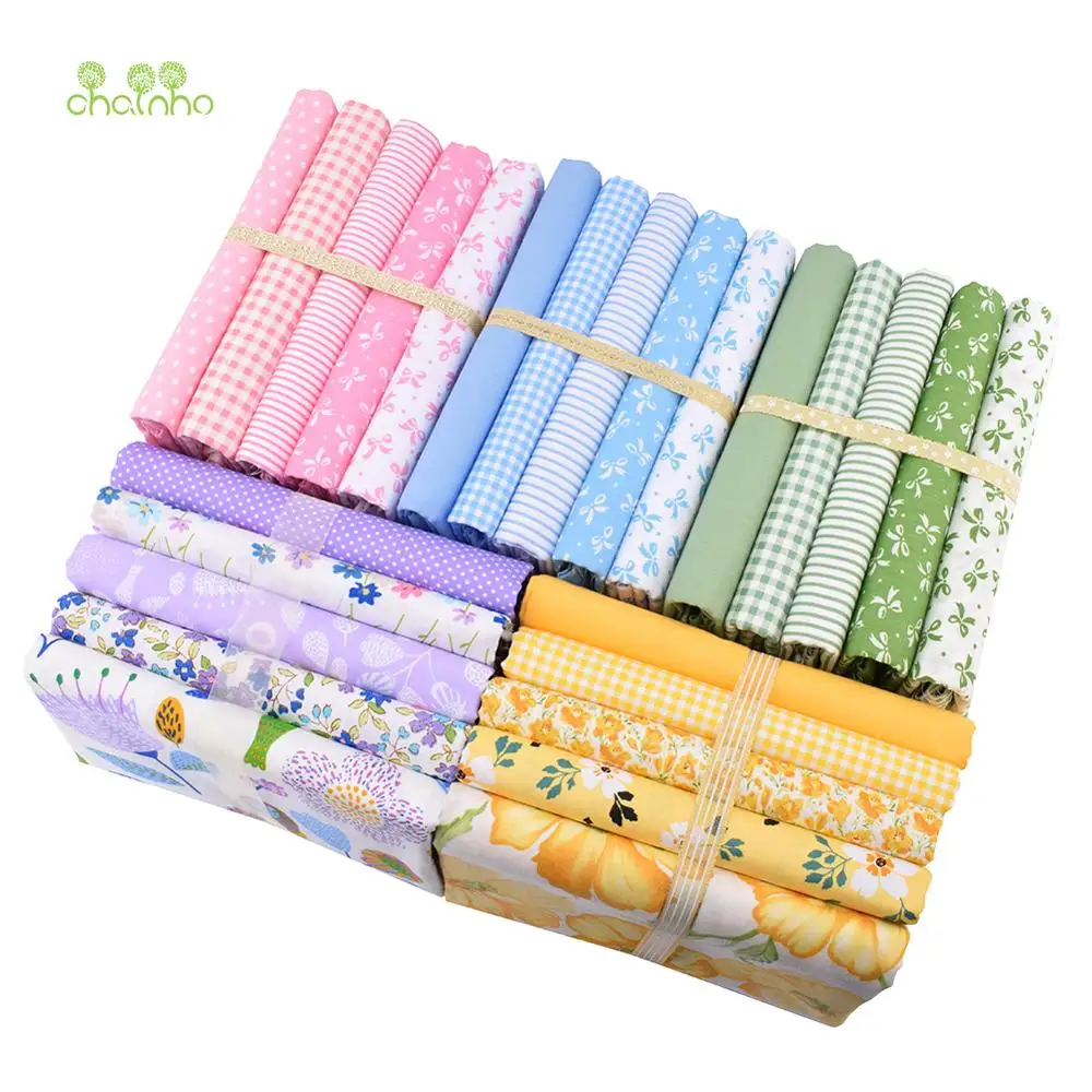 Chianho,Printed Twill Cotton Fabric,Classic Flower Series,Patchwork Cloth For DIY Sewing Quilting Baby&Child's Bedcloth Material