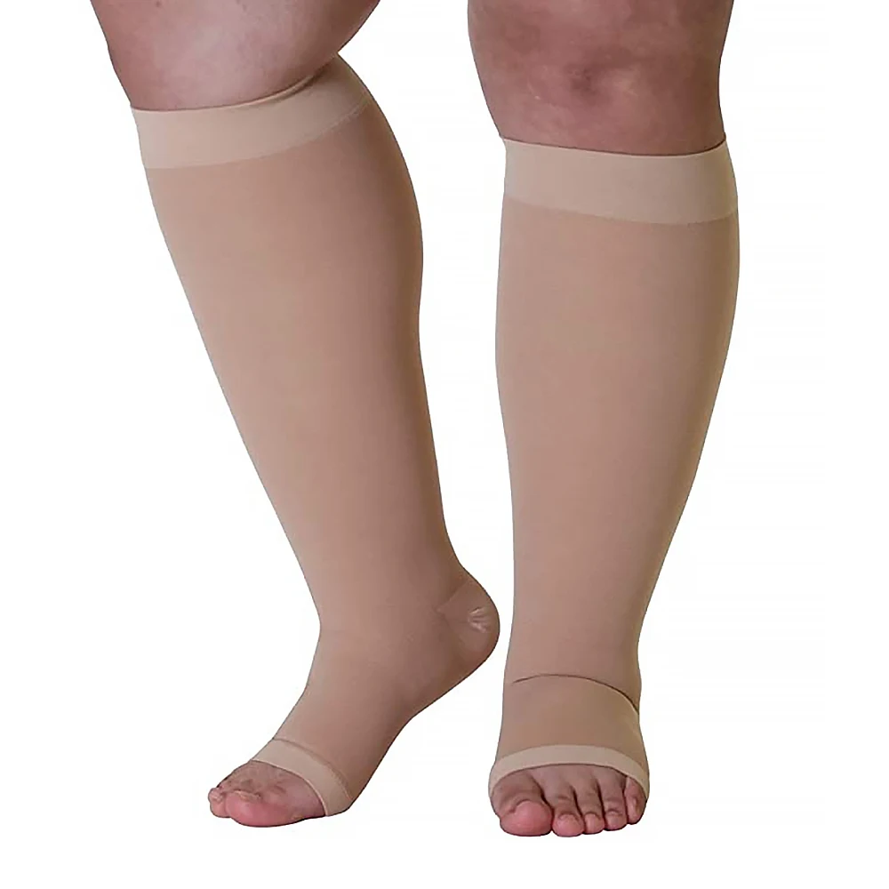Plus Size 3446mmhg Medical Compression Stockings Unisex Grade 3 Open