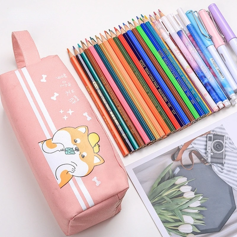 Pencil Case Large Capacity Pencil Cases For Girls Estuche Lapices Korean  Stationery Pencil Pouch Trousse Scolaire