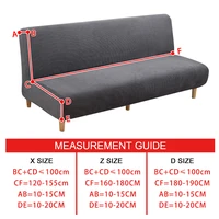 Jacquard Sofa Bed Cover Elastic Armless Folding Cheap Thick Sofa Slipcovers For Living Room Home Stretch Couch Covers Protector 2