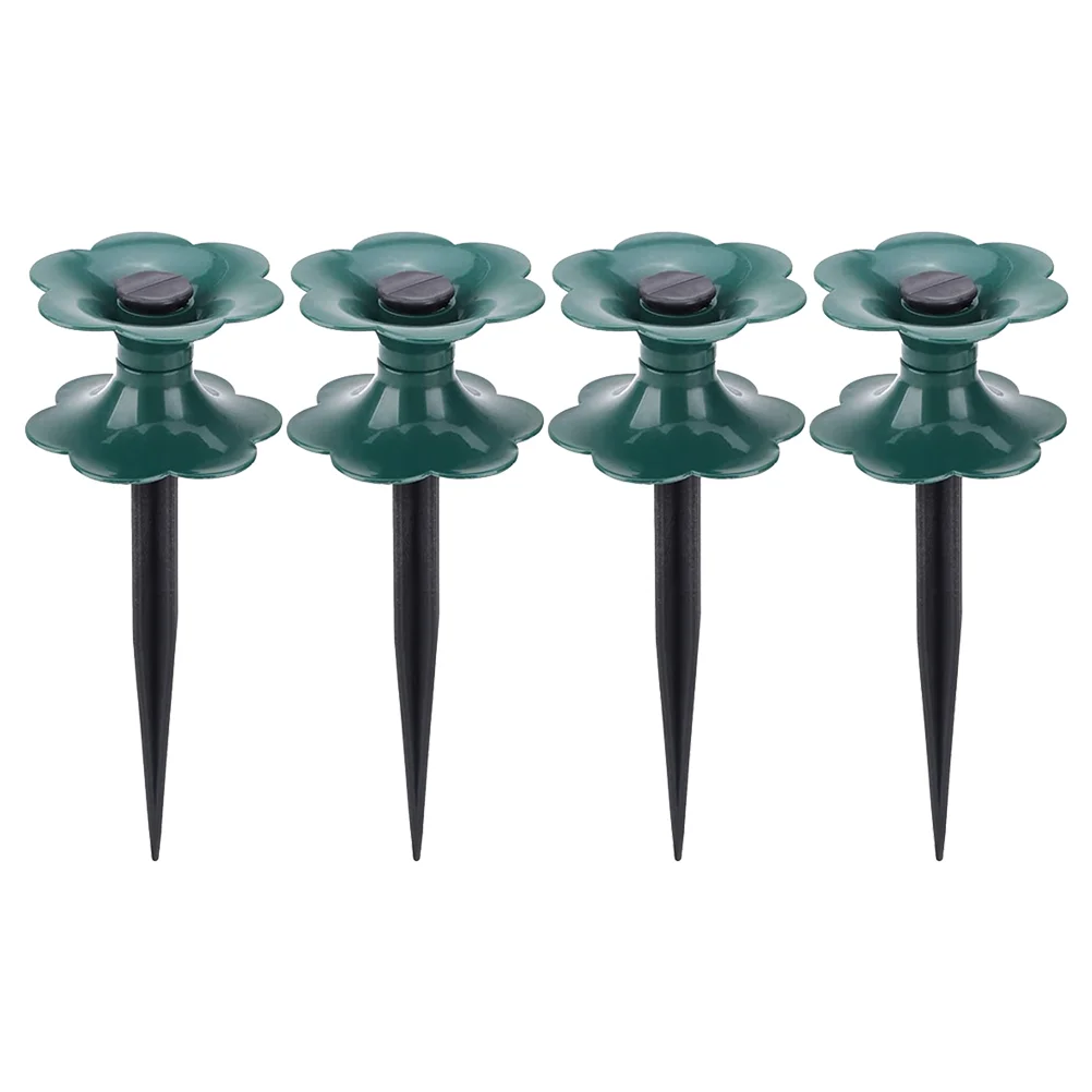 

4 Pcs Plant Tube Reel Guide Wheel Heavy Duty Winding Wheels Post Spikes Plastic for Hose Protecter Lawn Holder