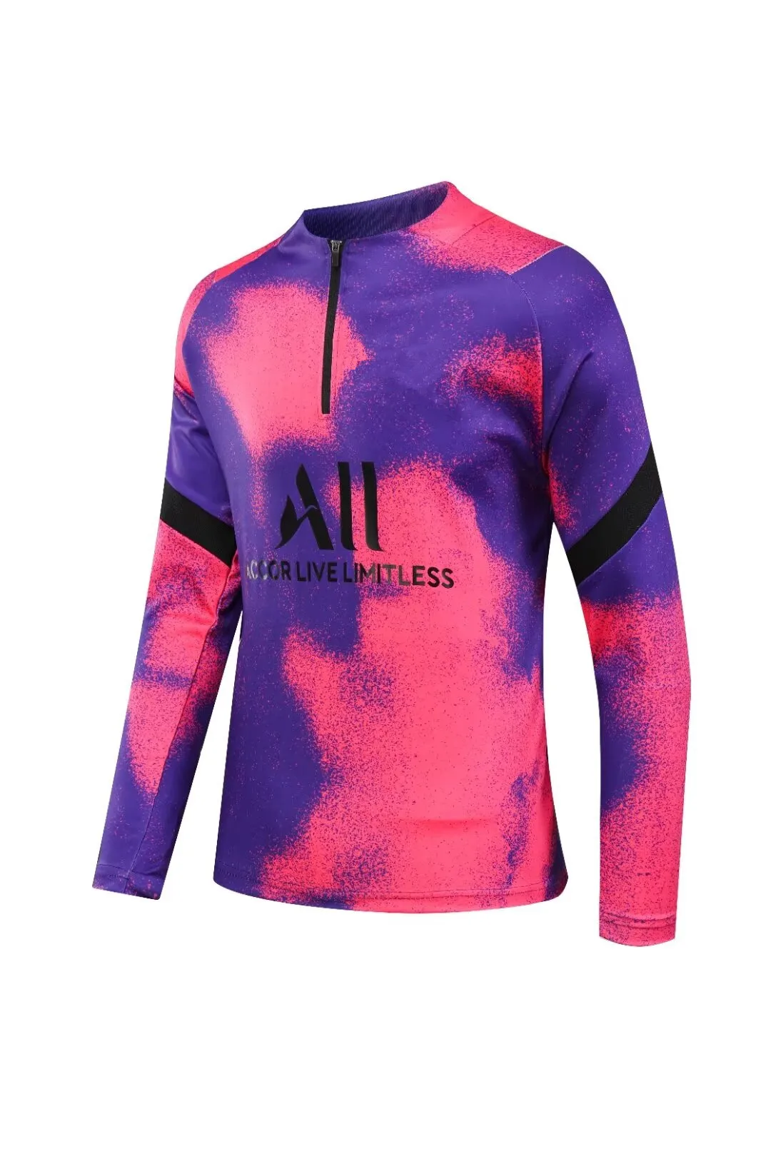 Kids Sports Suit Children's Clothing Tracksuit Boy Girl Pink Parisians Fans Half Zipper Jacket Training wear Games Jerseys Kids Soccer Kit