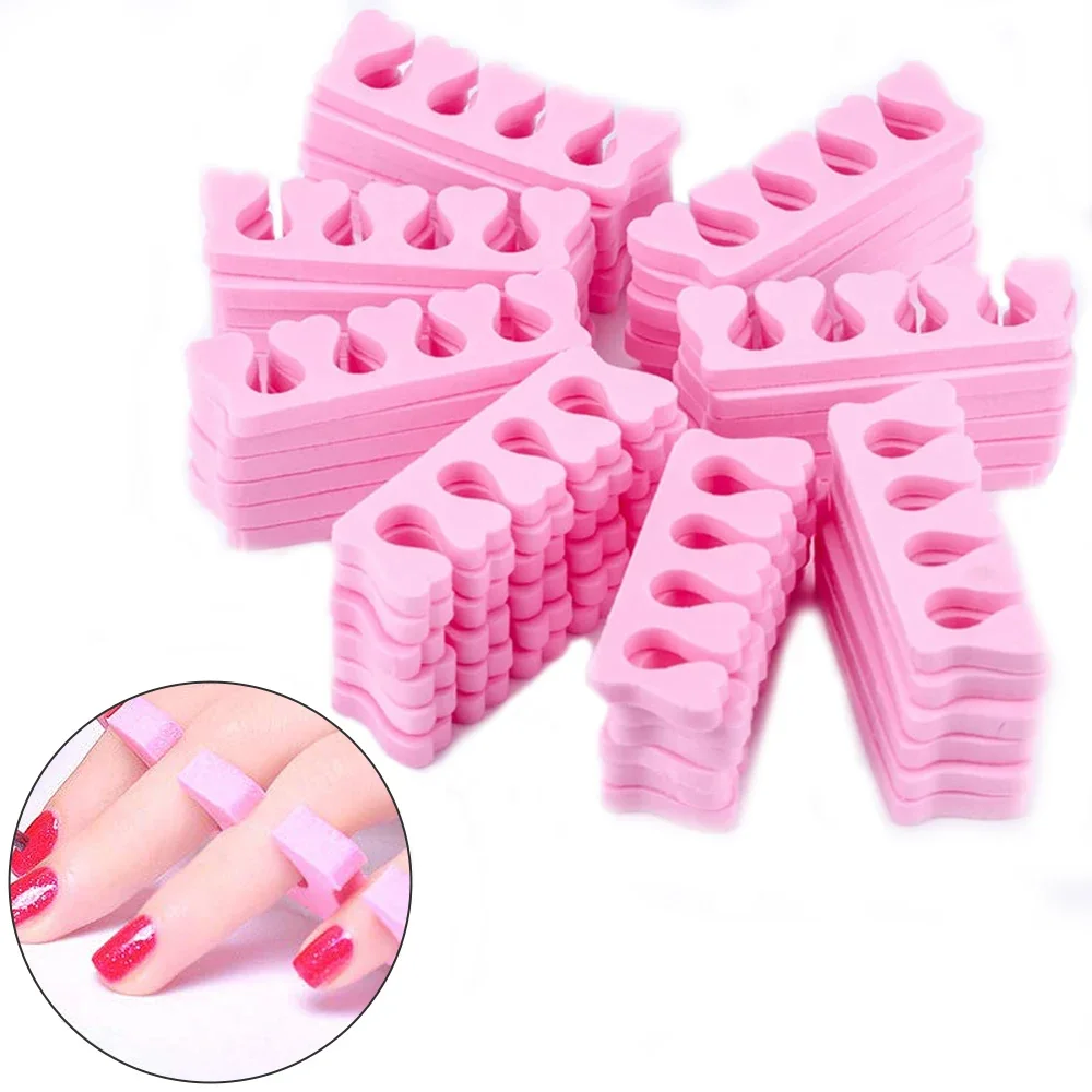 10pcs Toe Separators Soft Sponge Foam Toe Finger Dividers Nail Art Pedicure Manicure Polishing Accessories Toe Splitter