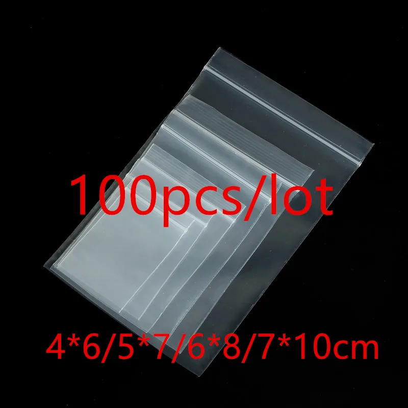 Mini sacchetti di plastica, 400 sacchetti trasparenti da 4 x 6 cm, piccoli sacchetti con cerniera Jinyonbag per gioielli, perline, viti, vitamina resistente addensare 160 um