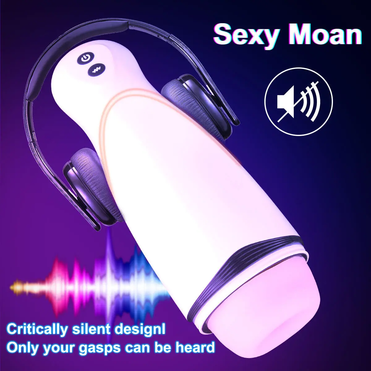 c Rocwickline Masturbatore maschile elettrico a 10 velocità con vibrazione e massaggio vocale, tascabile reale_voghion.com