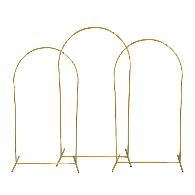 Gold Balloon Arch Stand - Adjustable 4FT to 72FT Wedding Backdrop Frame