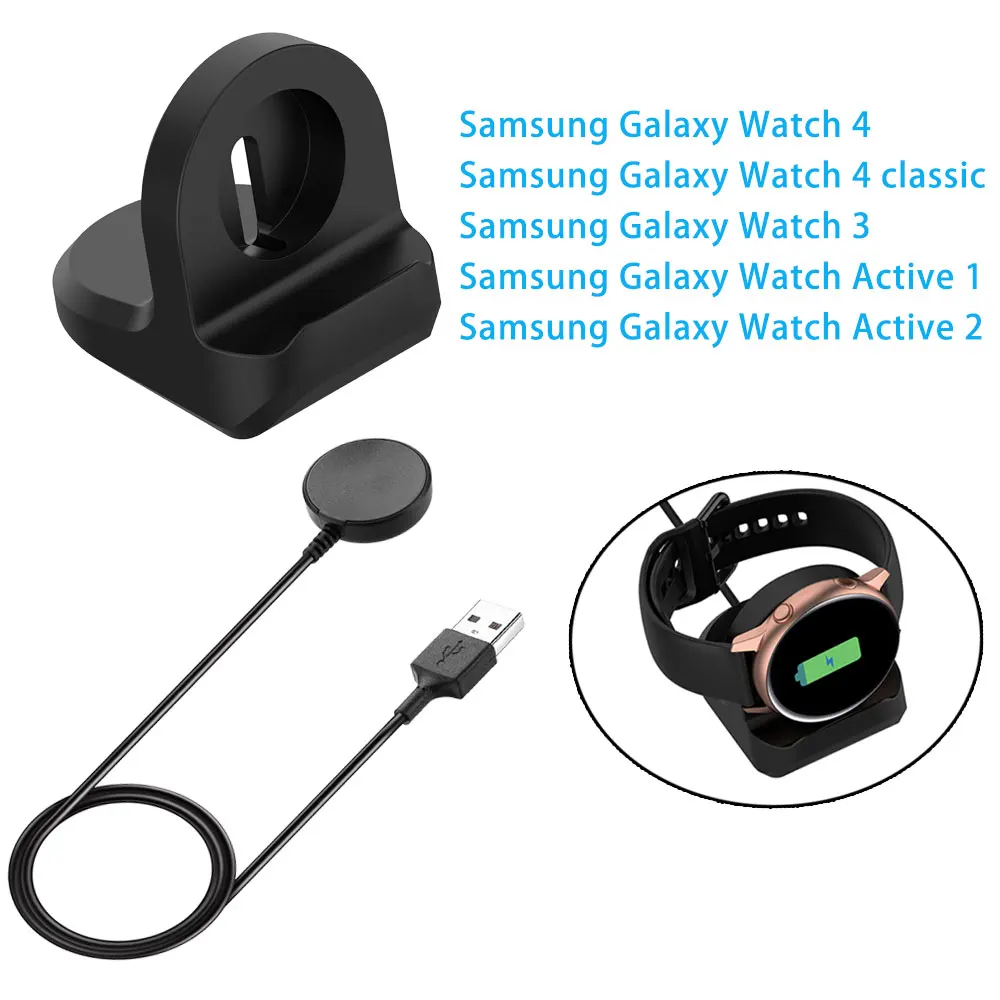 Relógio Usb Carregador Para Samsung Galaxy Watch 3 4 4 Clássico Cabo De