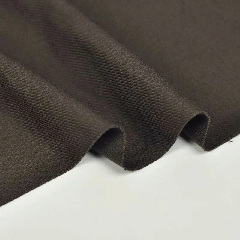 Worsted Coarse Twill Wool Fabric Spring Elastic Fashion Suit Jacket Vest Windbreaker Half Skirt Apparel Sewing Material Cloth