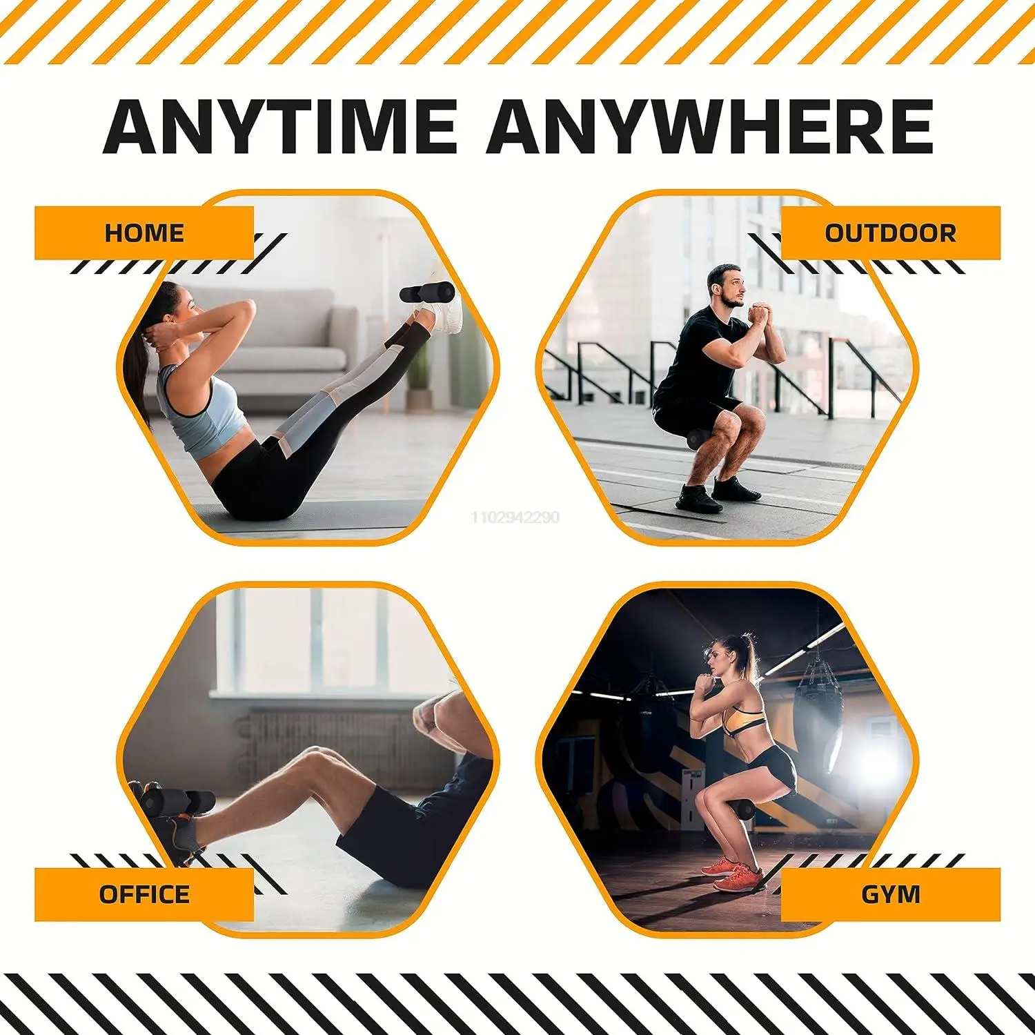 Adjustable Hamstring Curl Strap 1PC for Exercise