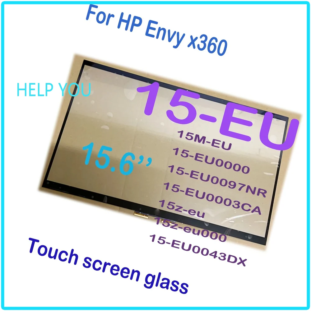 15.6 ''Per Hp Envy X360 15-Eu 15M-Eu 15-Eu0000 Muslimaur 15Z-Eu 15Z-Eu000 15-Eu0043Dx Touch Screen Digitizer Glass