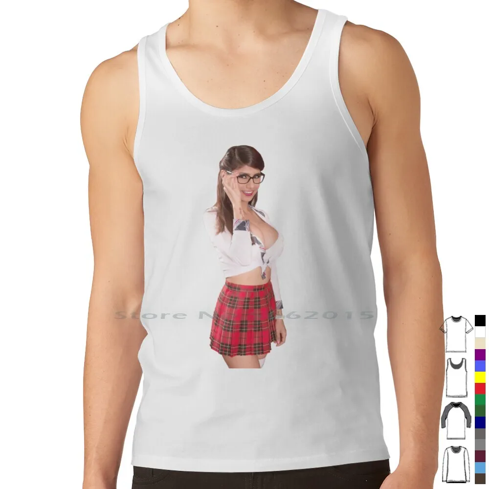 Mia Khalifa Sexy Tank Top Pure Cotton Vest Miya Kalifa Mia Khalifah Mian  Khalifa Mia Kalifa Mia Khelifa Sexy Hot Tits Mia - Tank Tops - AliExpress