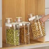 5.5L Transparent Rice Container Sealed Container Plastic Food Storage Containers with Lid Cereal Storage Box Kitchen Acceesories 3