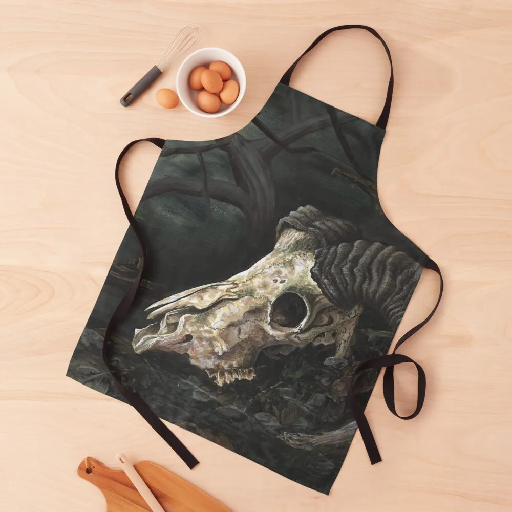 

Ram Skull Apron Chef jacket men work ladies Apron
