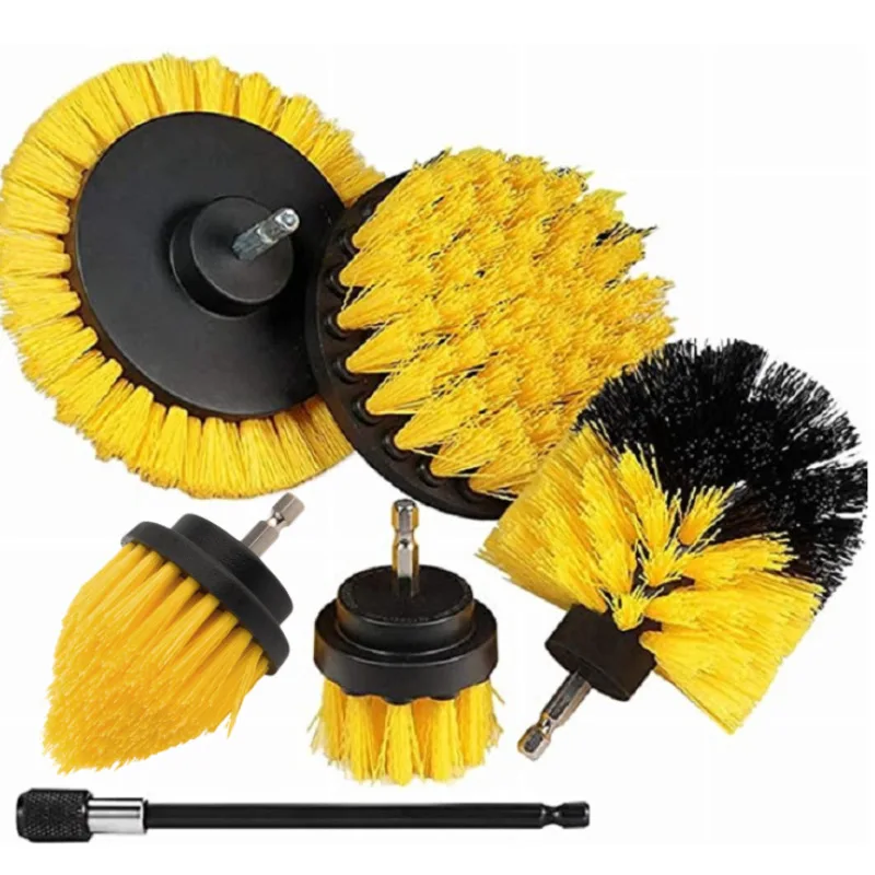 6pcsElectricDrillBrushElectricBrushDiscBrushCreviceCleaningBrushSetCarPolisher