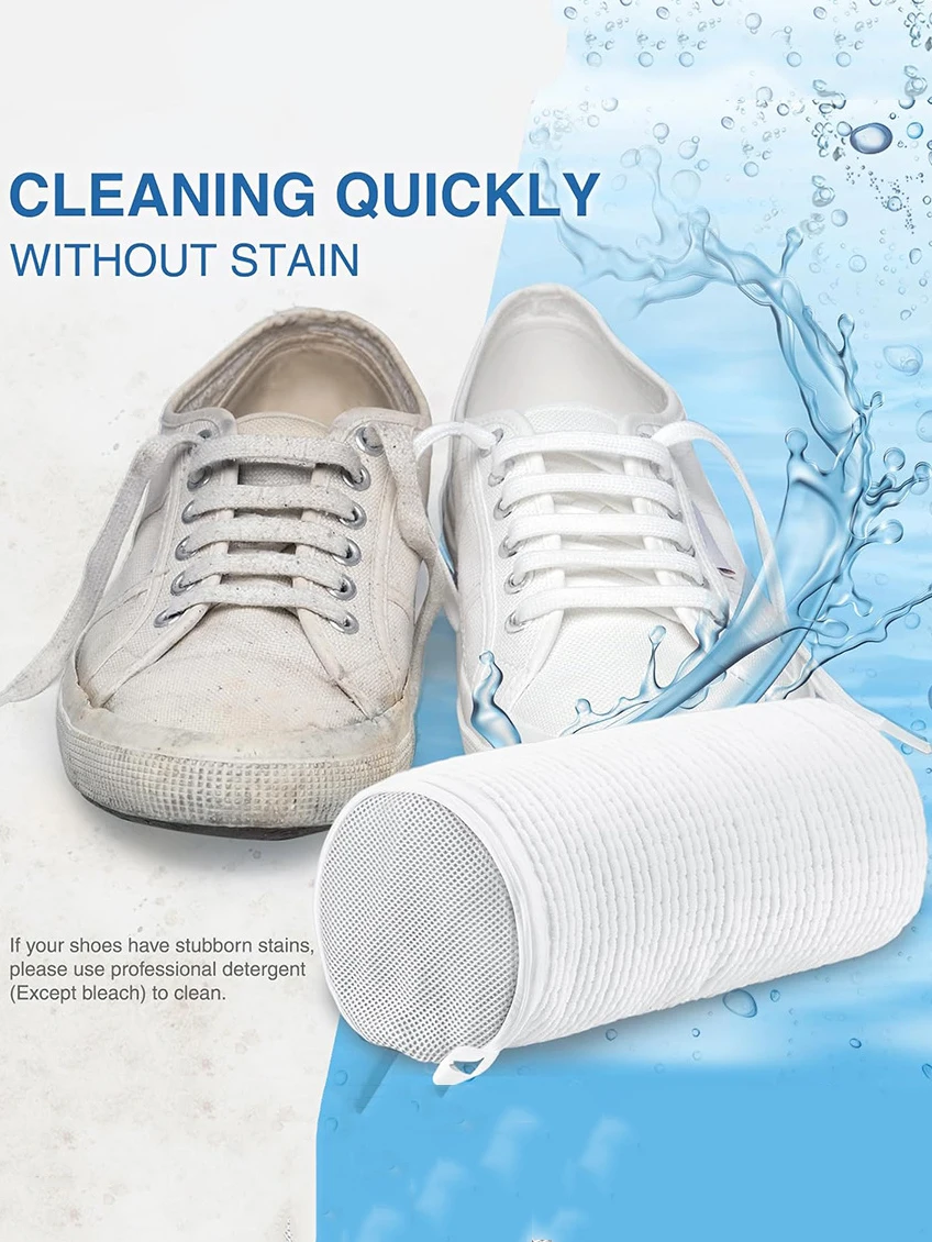 Description Picture 3 of itemNew Washing Shoes Bag Cotton Laundry Net Fluffy fibers Easily remove dirt Washing Bags Anti-deformation Shoes Clothes Organizer